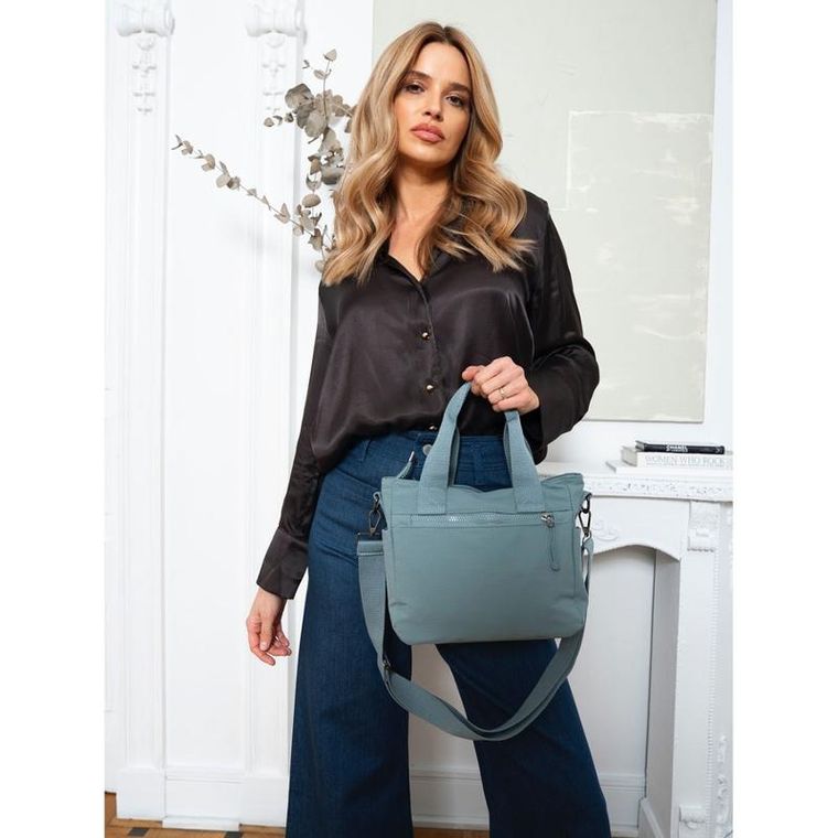 Torebka shopper, niebieska, Peterson