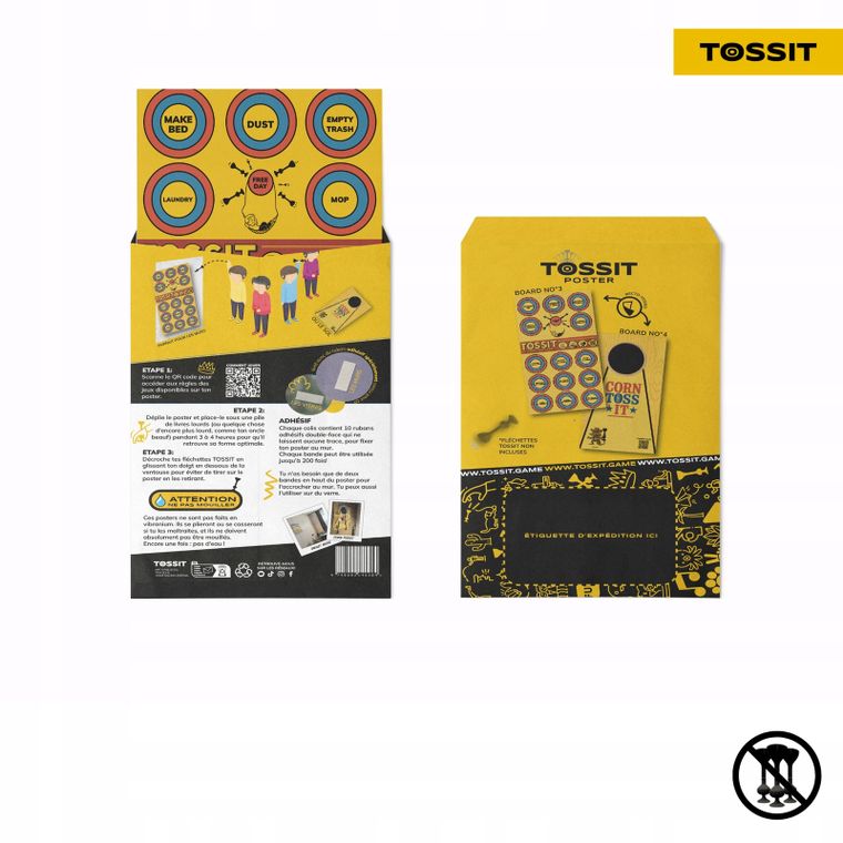 Tossit, Obowiązki & Cornhole, tarcza do rzutek