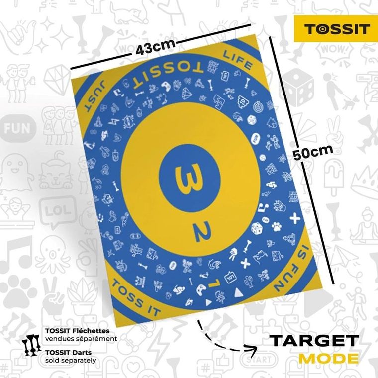 Tossit, Plansza rodzinna, tarcza do rzutek