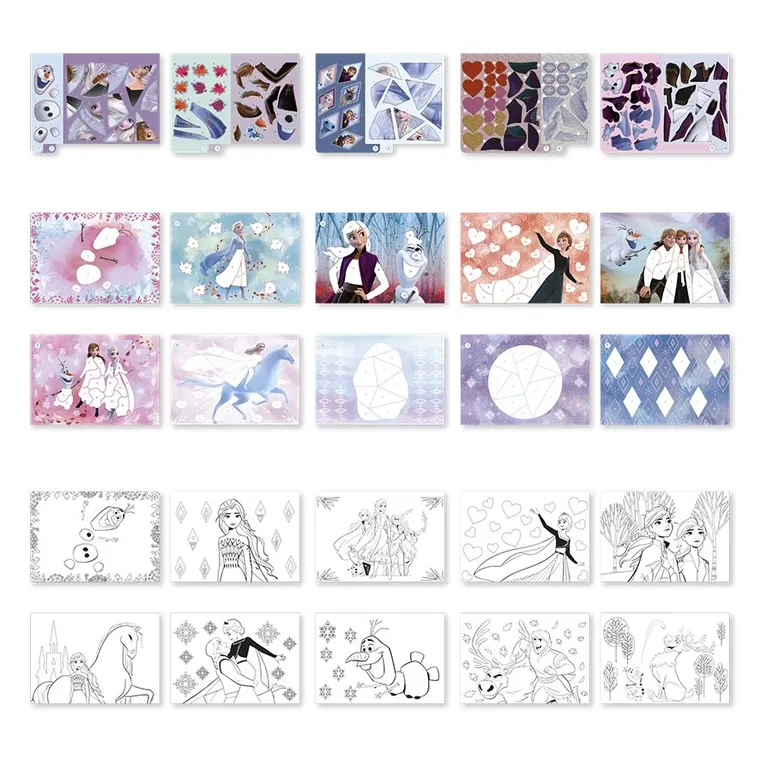 Totum, Kraina Lodu, wyklejanie po numerach