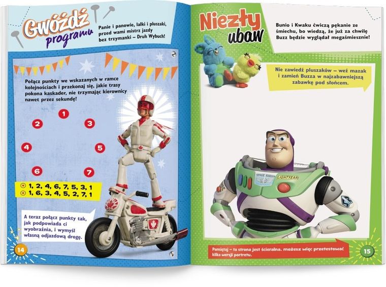 Toy Story 4. Zadania do zmazywania