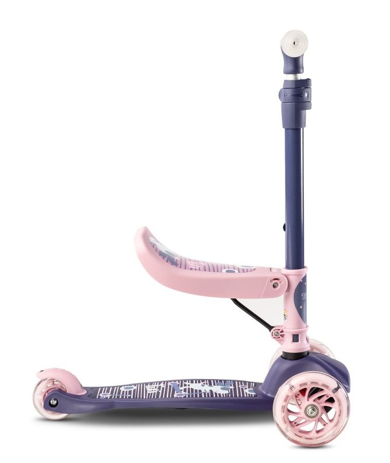 Toyz, hulajnoga 2w1, Tixi Pink