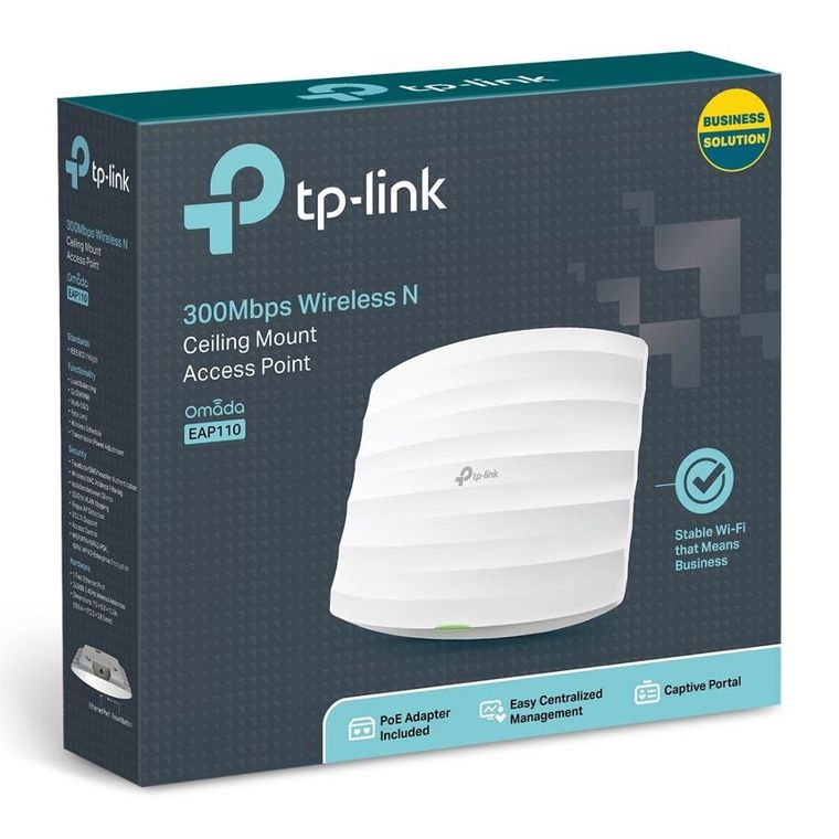 TP-Link, EAP110, punkt dostępowy, N300, 1xRJ45 100Mb/s