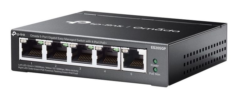 TP-Link, switch, ES205GP, Omada Easy Managed