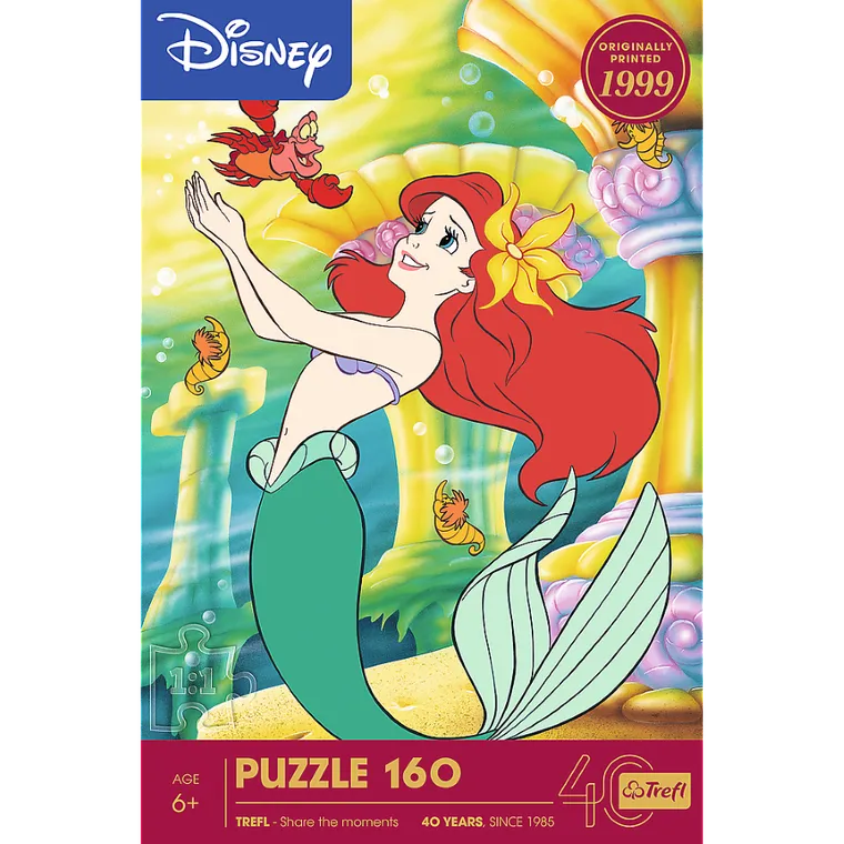 Trefl, 40-lecie, Disney, Mała Syrenka, puzzle, 160 elementów