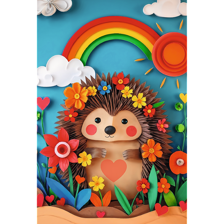 Trefl, 40-lecie, Paper Art, Jeżyk, puzzle, 160 elementów