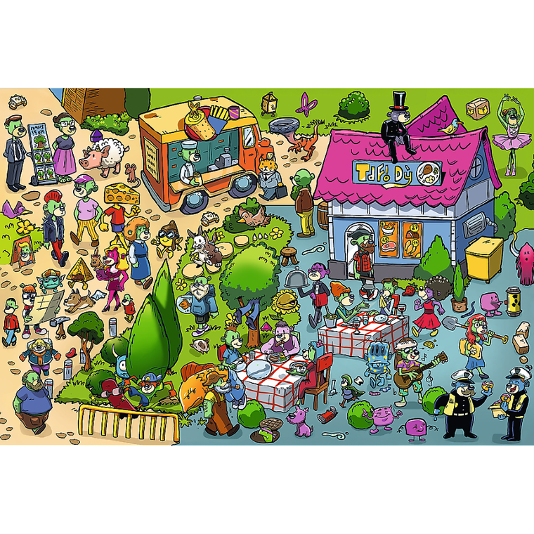 Trefl, 40-lecie, Rodzina Treflików, puzzle, 160 elementów