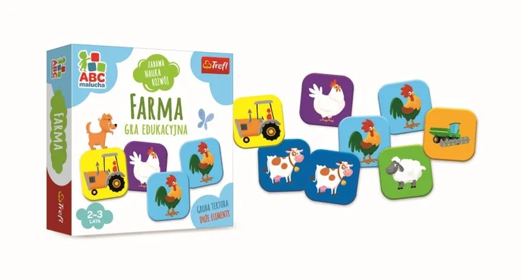 Trefl, ABC Malucha, Farma, pamięciowa gra edukacyjna