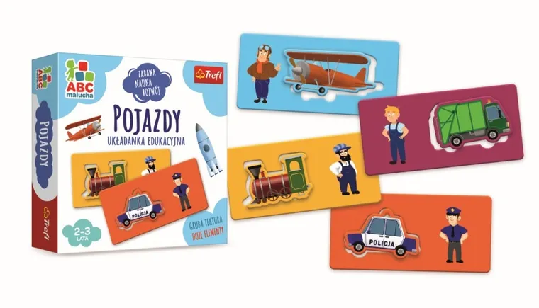 Trefl, ABC Malucha, Pojazdy, układanka edukacyjna