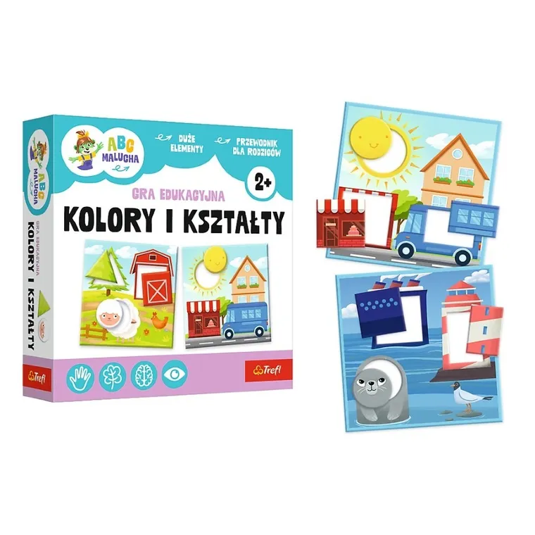 Trefl, ABC Malucha, Rodzina Treflików, Kolory i kształty, gra edukacyjna