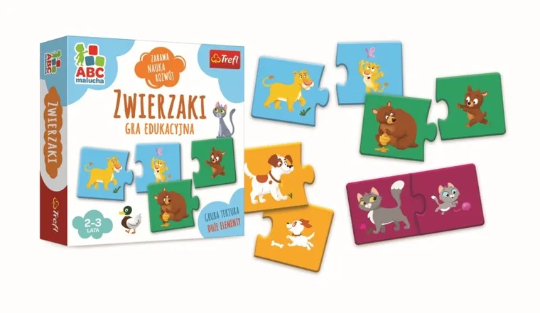 Trefl, ABC Malucha, Zwierzaki, gra edukacyjna