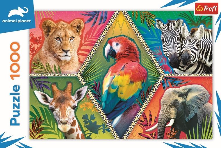 Trefl, Animal Planet, Egzotyczne zwierzęta, puzzle, 1000 elementów