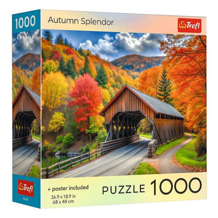 Trefl, Autumn Splendor, USA, puzzle, 1000 elementów