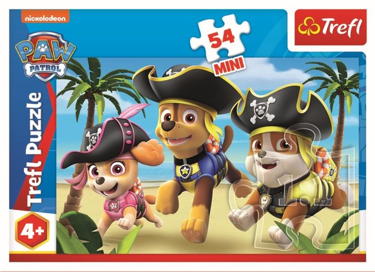 Trefl, Bądź jak Psi Patrol, puzzle mini, 54 elementy, 1 szt.
