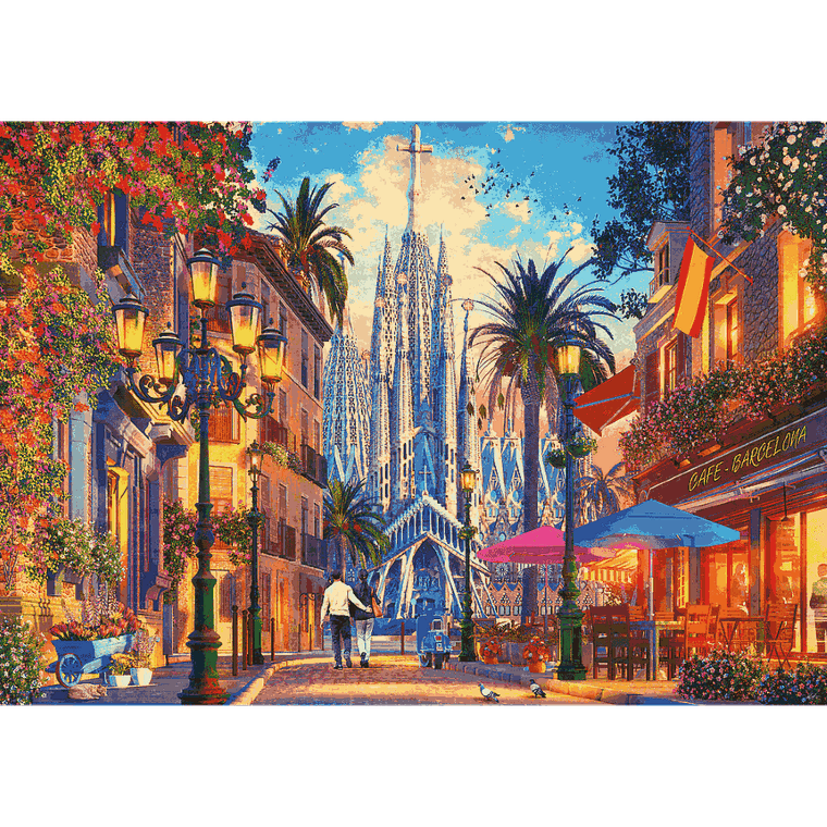 Trefl, Barcelona, Hiszpania, puzzle, 1000 elementów