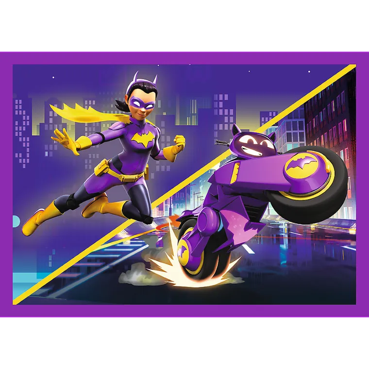 Trefl, Batman, Poznaj Batwheels, puzzle 4w1