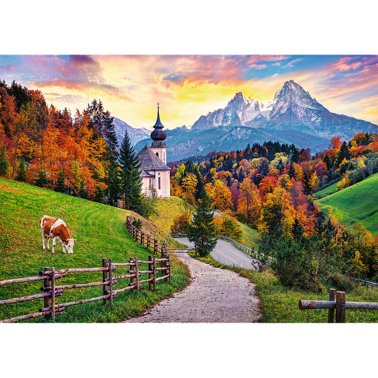 Trefl, Bawarskie Alpy jesienią, puzzle, 2000 elementów