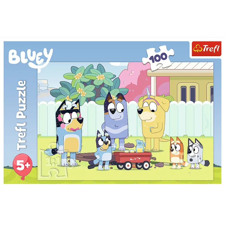Trefl, Bluey, puzzle, 100 elementów