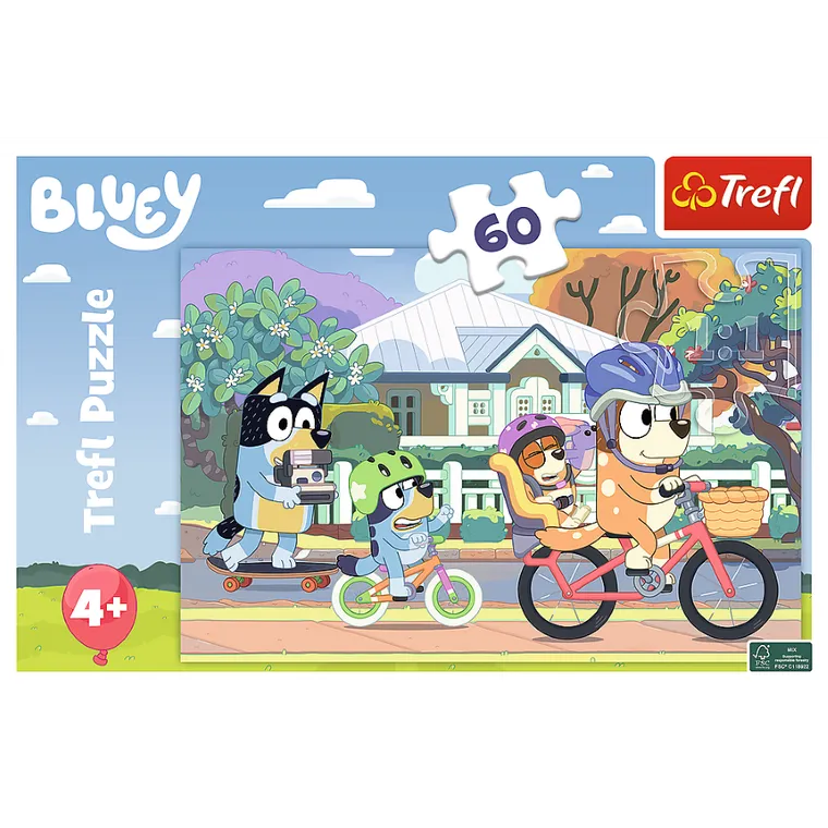 Trefl, Bluey, puzzle, 60 elementów