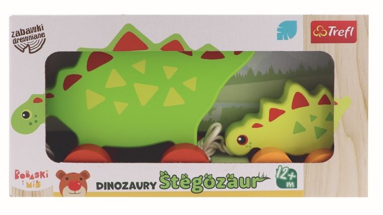 Trefl, Bobaski i Miś, Stegozaur, dinozaury na kółkach