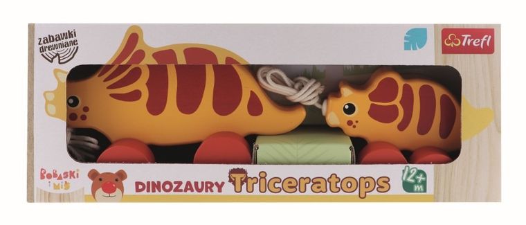 Trefl, Bobaski i Miś, Triceratops, dinozaury na kółkach