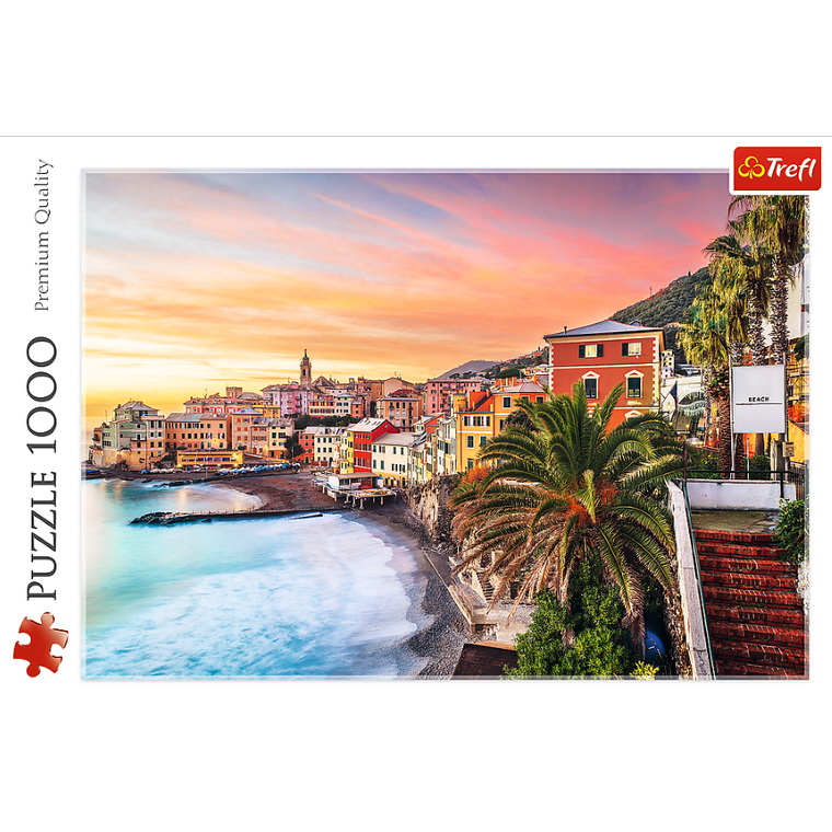 Trefl, Bogliasco, Liguria, Włochy, puzzle, 1000 elementów