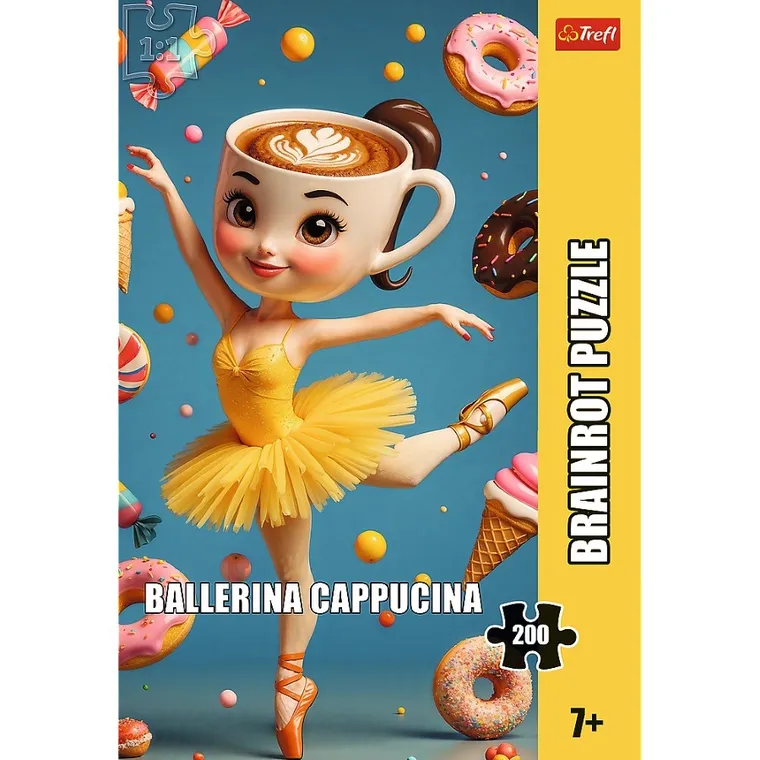 Trefl, BrainRots, Ballerina Cappuccina, puzzle, 200 elementów