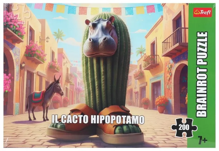 Trefl, BrainRots II, Cacto Hipopotamo, puzzle, 200 elementów