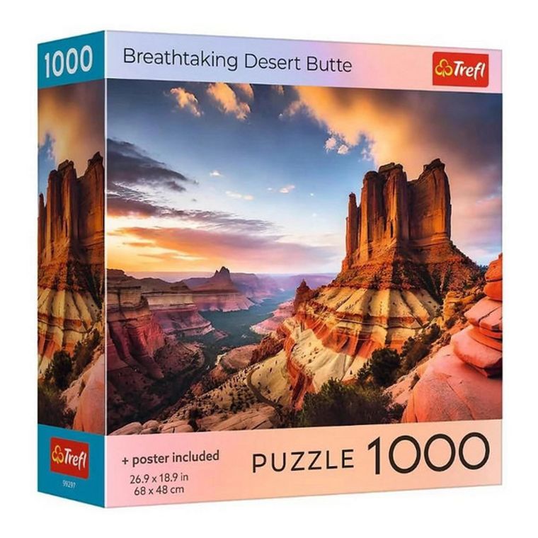 Trefl, Breathtaking Desert Butte, USA, puzzle, 1000 elementów