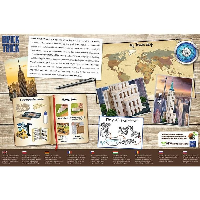Trefl, Buduj z cegły, Empire State Building, zestaw kreatywny, 420 elementów