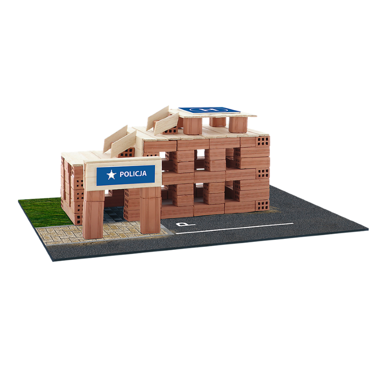 Trefl, Buduj z cegły, Komisariat Policji, zestaw kreatywny, 100 elementów