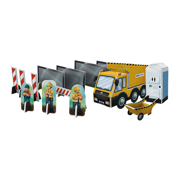 Trefl, Buduj z cegły, Plac budowy, zestaw kreatywny, 290 elementów