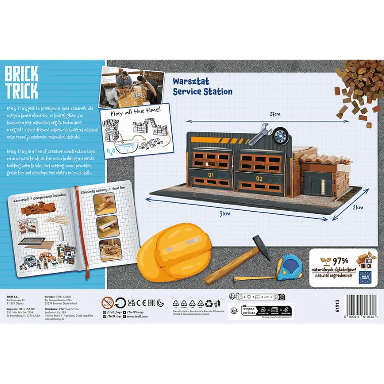 Trefl, Buduj z Cegły, Warsztat, zestaw kreatywny