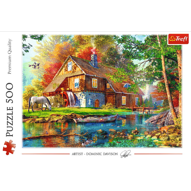 Trefl, Chatka nad rzeką, puzzle, 500 elementów