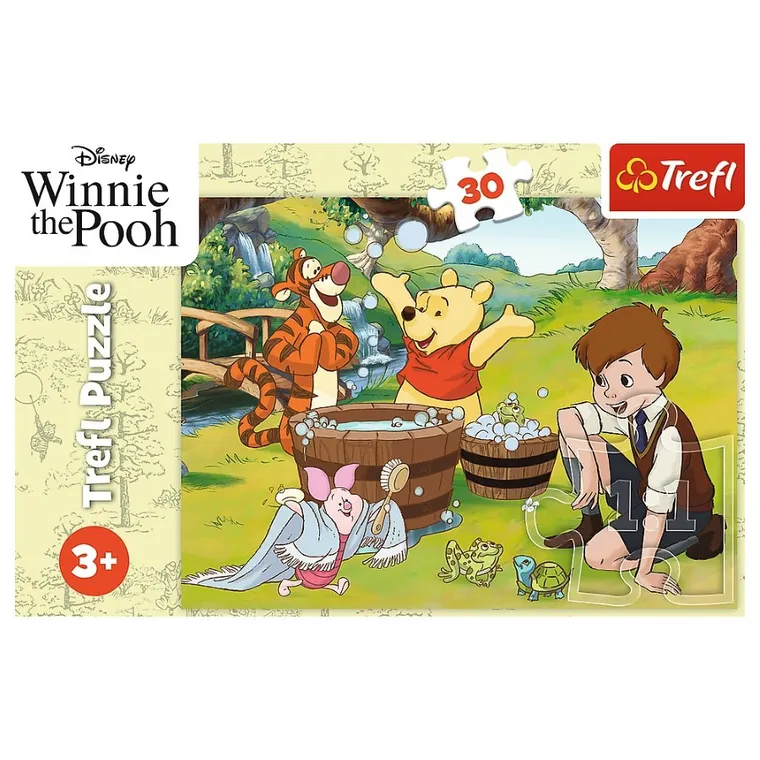 Trefl, Dzień z Puchatkiem, puzzle, 30 elementów