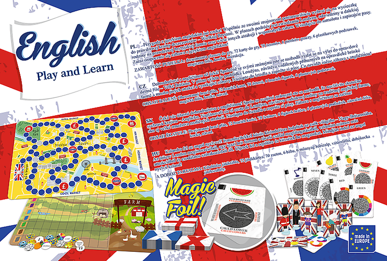 Trefl, English, Play and Learn, gra edukacyjna