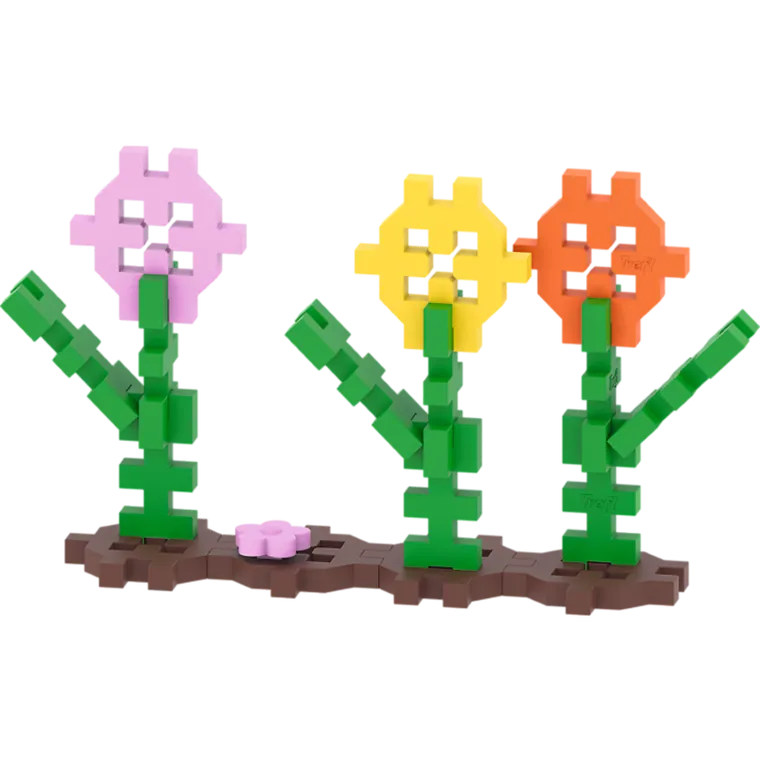 Trefl, Gra Connect, gra zręcznościowa, klocki kwiaty