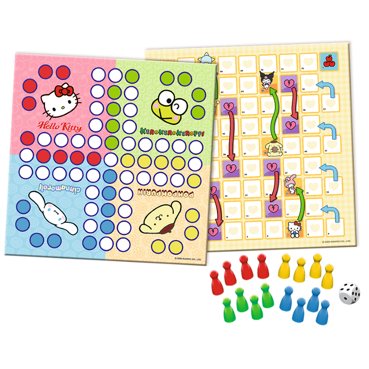 Trefl, Hello Kitty, Chińczyk + Węże i drabiny, gry familijne 2w1