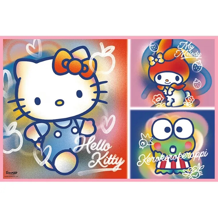 Trefl, Hello Kitty i przyjaciele, puzzle, 2-200 elementów
