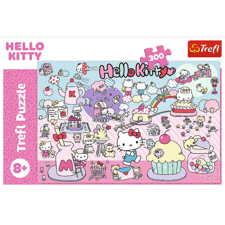 Trefl, Hello Kitty, Poznaj świat Hello Kitty, puzzle, 300 elementów