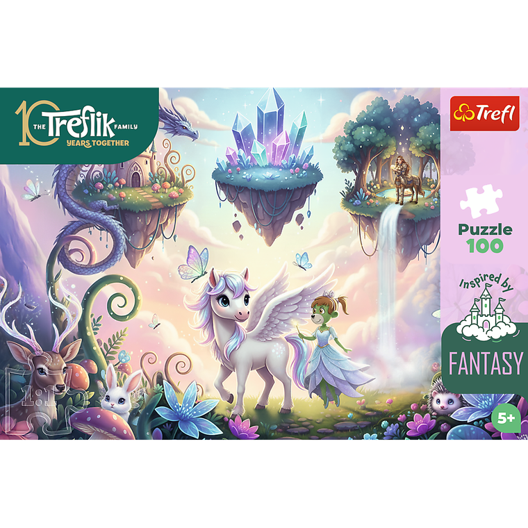 Trefl, Inspired By Fantasy, Rodzina Treflików, Magiczne światy, puzzle, 100 elementów