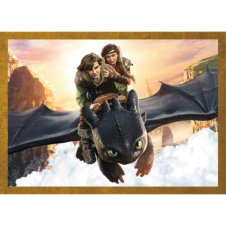 Trefl, Jak wytresować smoka, Smocze dni, puzzle 4w1