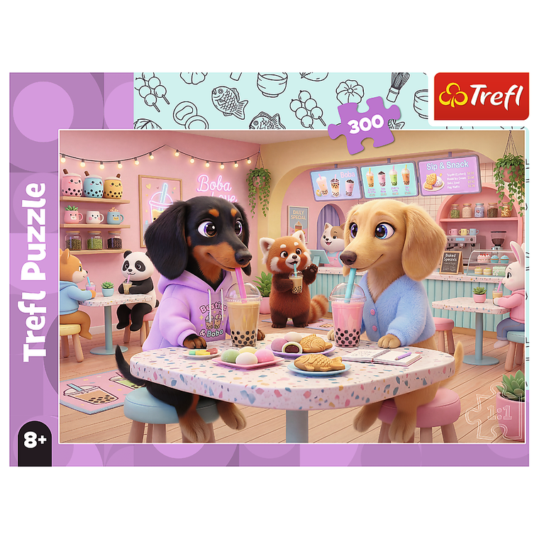 Trefl, Jamniki w kawiarni, puzzle, 300 elementów