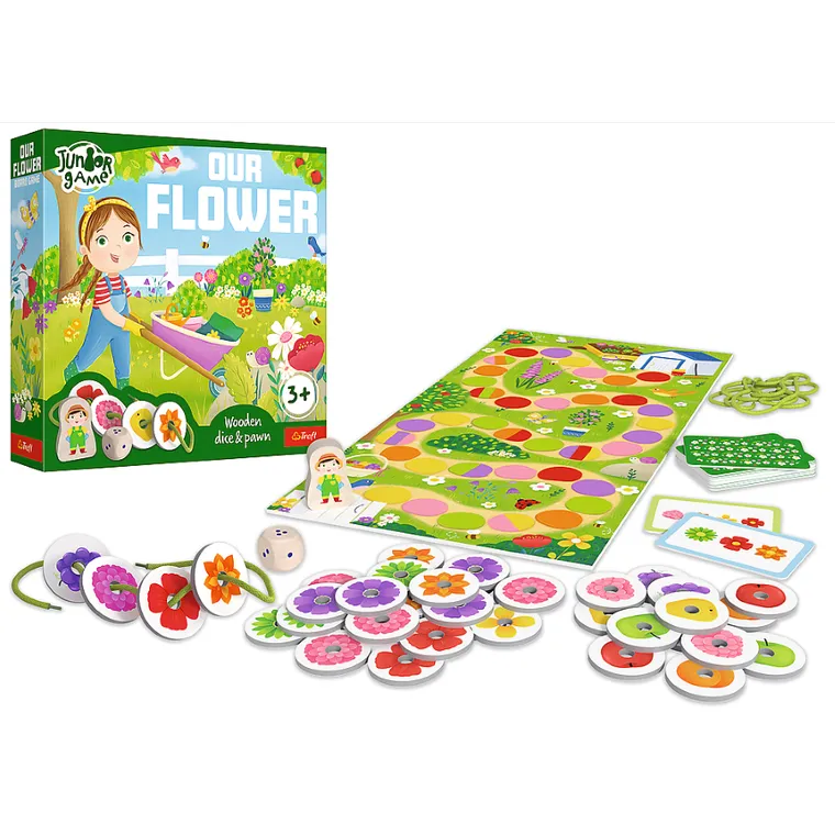Trefl, Junior Game, Our Flower, gra edukacyjna
