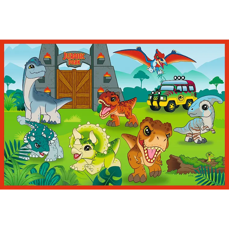 Trefl, Jurassic World, Małe dinozaury, puzzle, 2-24 elementów