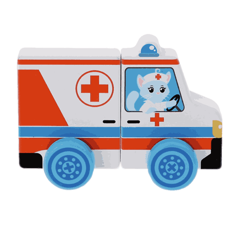 Trefl, Karetka, drewniany pojazd magnetyczny