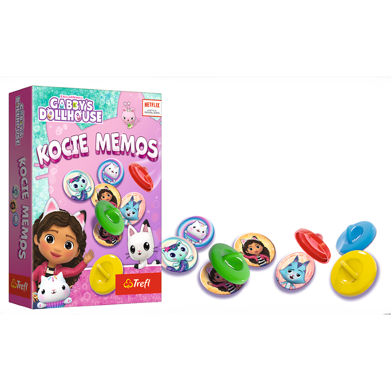 Trefl, Koci Domek Gabi, Kocie Memos, gra pamięciowa