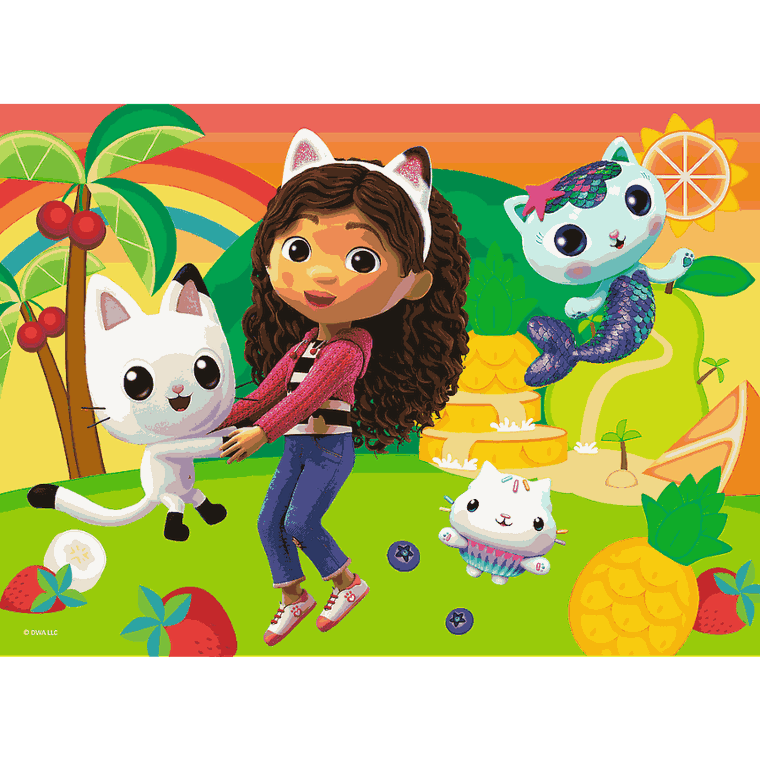 Trefl, Koci Domek Gabi, Kolorowy dzień, puzzle, 20 elementów