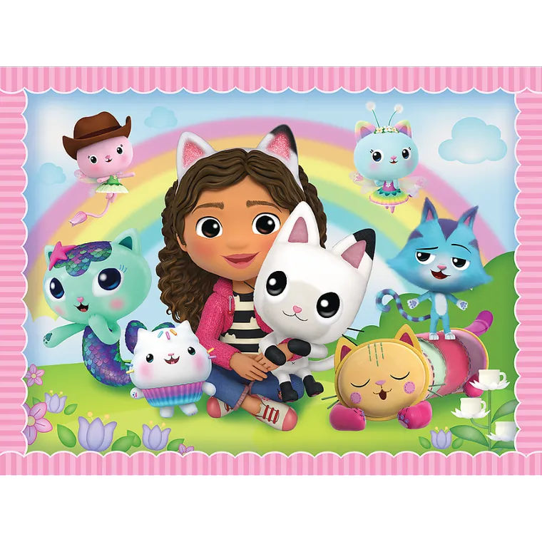 Trefl, Koci Domek Gabi, puzzle 2w1 + memos