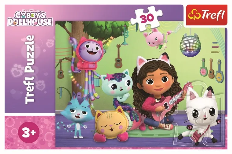 Trefl, Koci Domek Gabi, puzzle, 30 elementów